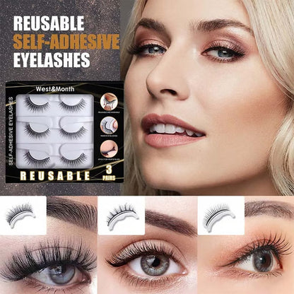 ⏳🔥LIMITED-TIME 50% OFF! ⏰Reusable Self-Adhesive False Eyelashes