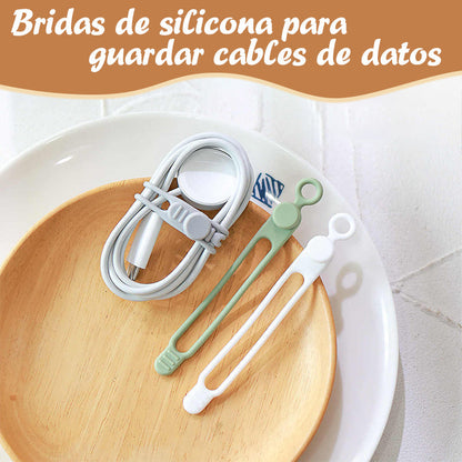 Silicone Cable Holders for Organizing Data Cables