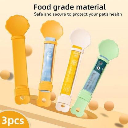 🥳HOT SALE🥳💞50K+ SOLD! Cat Feeder Spoon ! BPA-free, one-hand squeeze & wide spoon. Clean feeding – grab yours! ✅