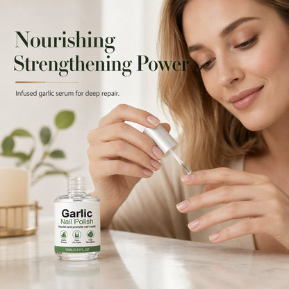 🔥 50% OFF 💅 Garlic Nail Strengthening Polish – Helps Weak, Brittle & Damaged Nails Look Stronger ✨