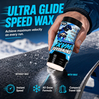 🏂50% OFF NOW! Rub‑On Snowboard Ultra Glide Speed Wax – No‑Iron Quick Apply Snowboard & Ski Wax Stick, All‑Snow Condition Formula, Compact Travel‑Size Winter Sports Gear for Enhanced Sliding Performance