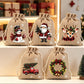 🎅Christmas Burlap Gift Bags with Drawstring