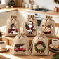 🎅Christmas Burlap Gift Bags with Drawstring