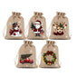 🎅Christmas Burlap Gift Bags with Drawstring