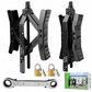 🚐 RV Wheel Stabilizer Set | Metal Tandem Chock