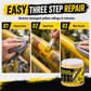 🟨 Metal Guardrail Paint Repair Paste | Brush Kit