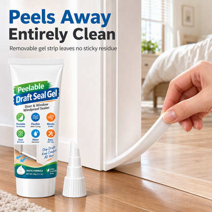 White Peelable Window and Door Gap Sealant Windproof Draft Stopper with Plastic Scraper
