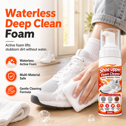 🔥Limited Time Promotion 50% OFF🔥Rinse-Free Multi-Surface Shoe Foam Cleaner