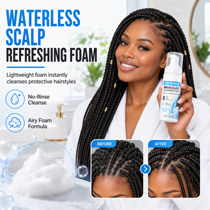 🔥Limited Time Promotion 50% OFF🔥Refresh Braids Instantly! Waterless Scalp Cleansing Mousse