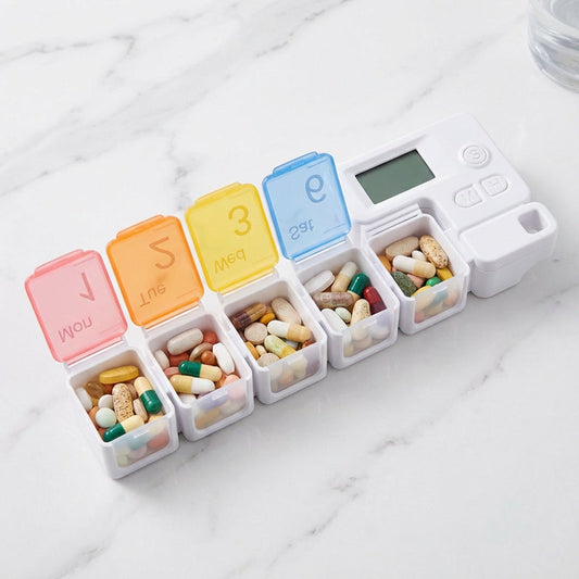 ⏰ Modular Pill Organizer with Standard & Electronic Timer Options