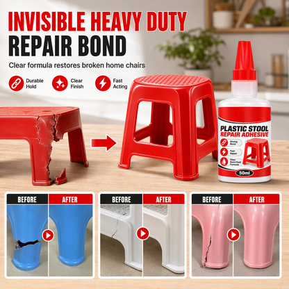 🔥Limited Time Promotion 50% OFF🔥Strong Adhesive Glue for Plastic Stool and Bench Crack