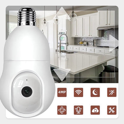 🔥Limited Time Promotion 50% OFF🔥Smart Wireless WiFi 4MP Home Security Light Bulb Camera