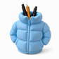 3D Printed Puffer Pen Holder Novelty Abstract Desktop Pencil Cup and Stationery Organizer for Students