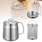 🔥Limited Time Promotion 50% OFF🔥Strain & Reuse Oil Instantly! 2-in-1 Stainless Oil Strainer Pot