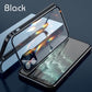 Magnetic Tempered Glass Double-Sided Phone Case For iPhone