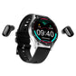 2 IN 1 SMARTWATCH WITH EARPHONES (FOR IPHONE AND ANDROID)