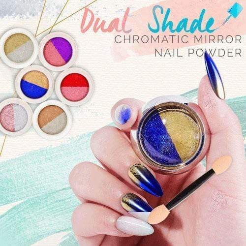 Dual-Color Chromatic Mirror Nail Powder