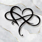 Ideal Gift - Infinity Heart Wall Decoration | Symbol of Eternal Love