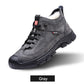 Men's Faux Wool Lining Leather Sneaker