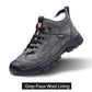 Men's Faux Wool Lining Leather Sneaker