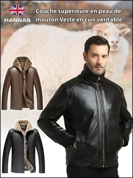 Ideal gift - Men‘s Quilted Faux Leather Jacket