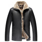 Ideal gift - Men‘s Quilted Faux Leather Jacket