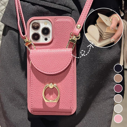 Multi-functional Crossbody Bag with Pocket for iPhone Series Phones