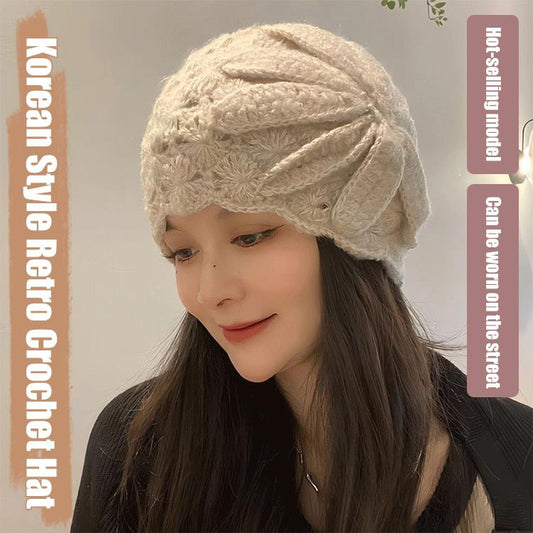 Korean Style Retro Crochet Hat