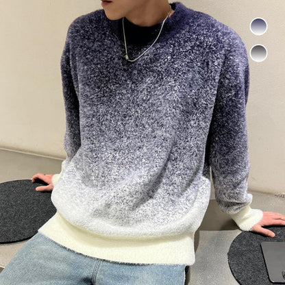 Men's Soft Skin Friendly Loose Crewneck Sweater