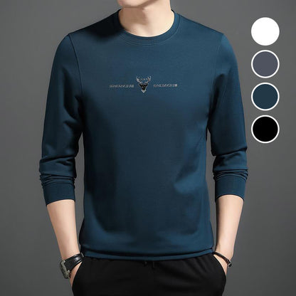 Men's Round Neck Long Sleeve Soft Sweatshirt